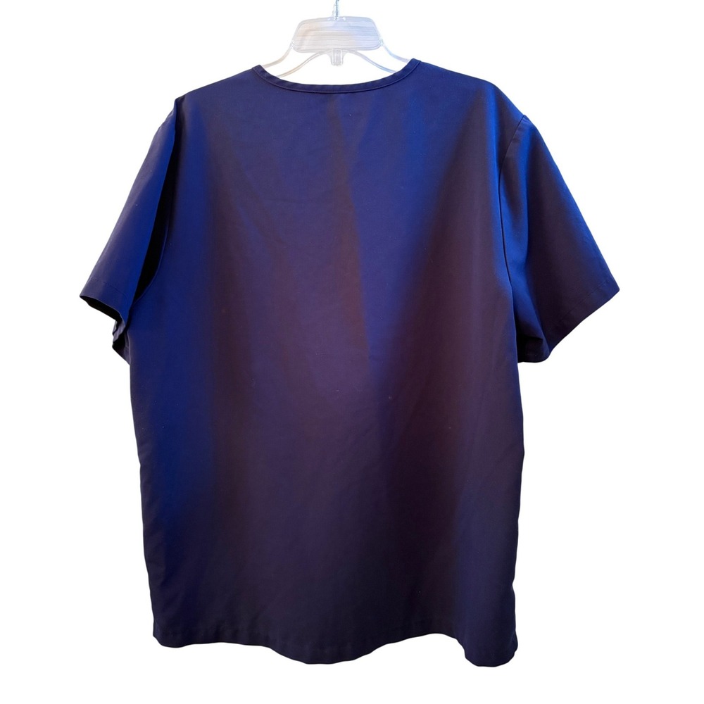 FIGS‎ Chisec Scrub Top Mens XL Navy Blue V-Neck 3-Pocket Technical Collection - Picture 2 of 6